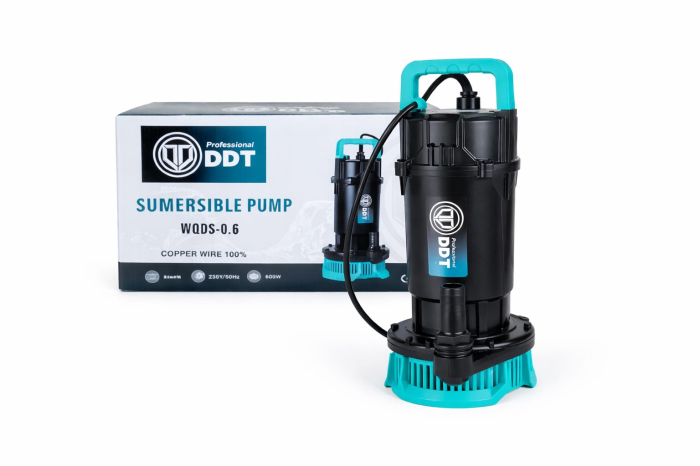 Pompa submersibila apa curata DDT WQDS-0.6 – 0.75HP, 220V, debit 3 m³/h, bobinaj cupru masiv, refulare 25m [8]