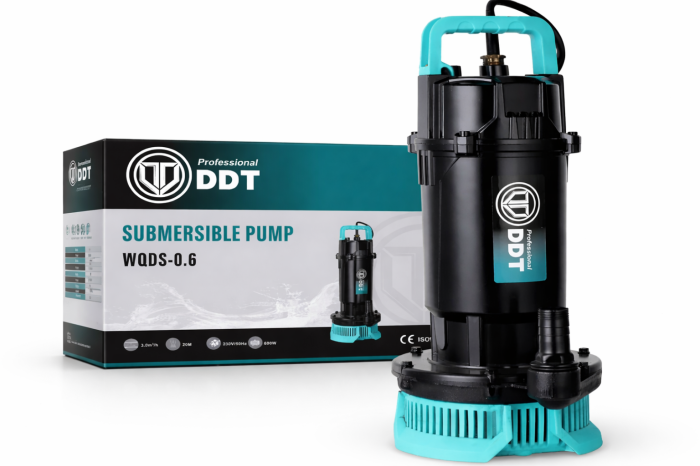 Pompa submersibila apa curata DDT WQDS-0.6 – 0.75HP, 220V, debit 3 m³/h, bobinaj cupru masiv, refulare 25m [3]