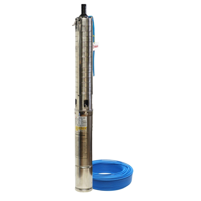 Pompa submersibilă de adâncime DDT 4SP5/12 – 1.8 kW, 2.5 CP, 8 m³/h, 90 m inaltimea de refulare , 12 turbine inox cu panou de control, rezistenta la nisip - RESIGILATA [2]