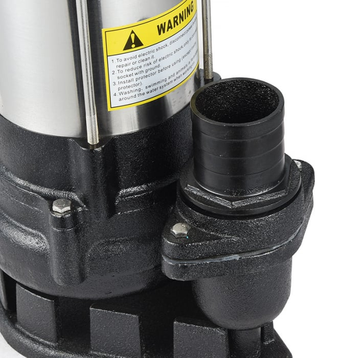 Pompa submersibila de apa murdara DDT V1500F, 1500 W, 12 mc/h+ Furtun pompier, 20 metri, 2 toli +  Furtunul de pompier 2'' 20 m, 8 bari, cu cuple [2]