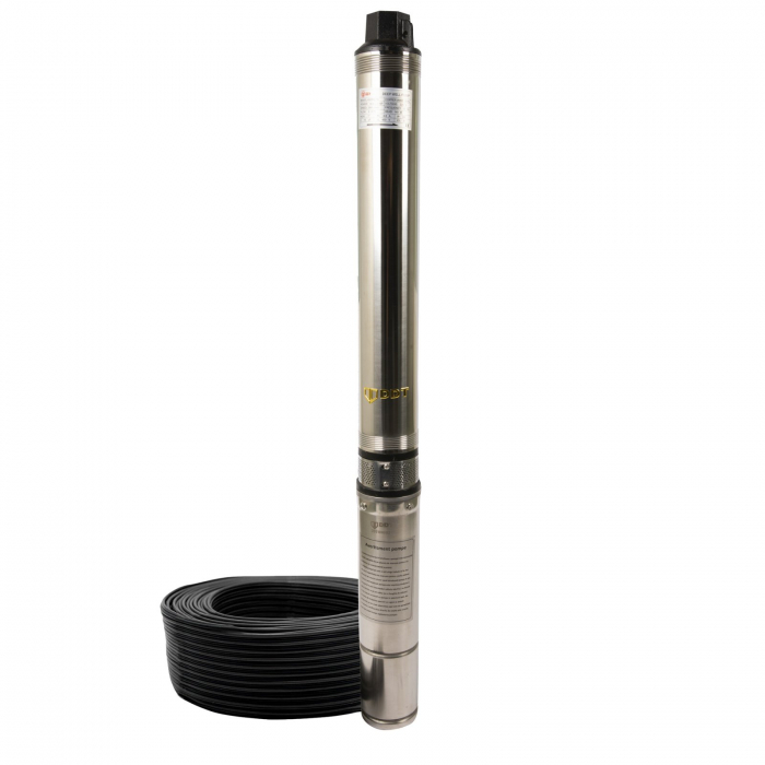 Pompa submersibila de mare adancime, DDT, 4SDM2-16, 2000 W, Inox, 16 turbine + Presostat electronic automat, DDT, LS-4 [2]
