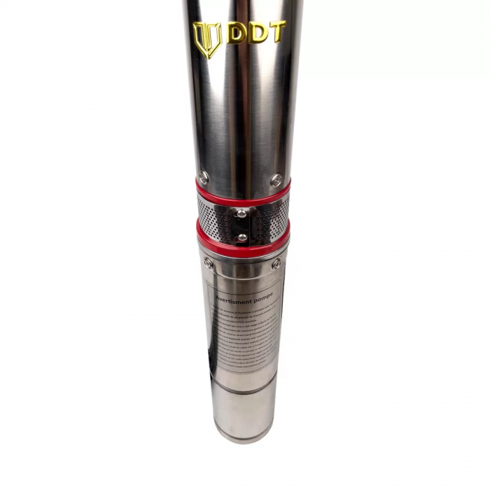 Pompa submersibila de mare adancime, DDT, QJD12-120-1.8, 1800 W, 8 m³/h, 12 turbine, Inox + Presostat electronic automat, DDT, LS-4 [4]