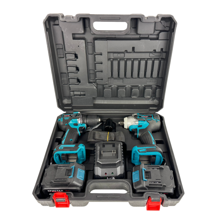 Set Masina De Gaurit si Infiletat Si Masina De Insurubat cu Impact DDT-KRISTAL 2 Acumulatori 36V 4Ah,Brushless, Motor fără perii [9]