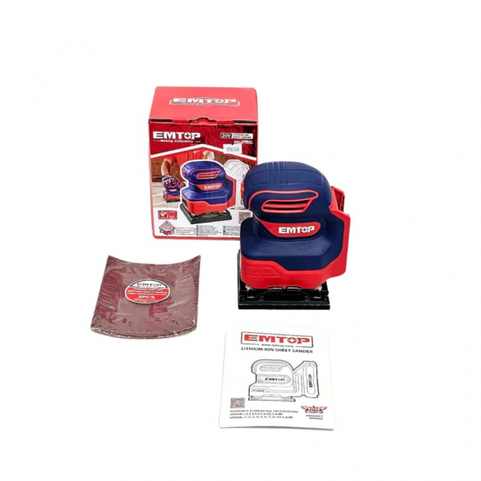 Slefuitor fara acumulator si incarcator, 110x100mm - ELSHS2014, EMTOP [2]