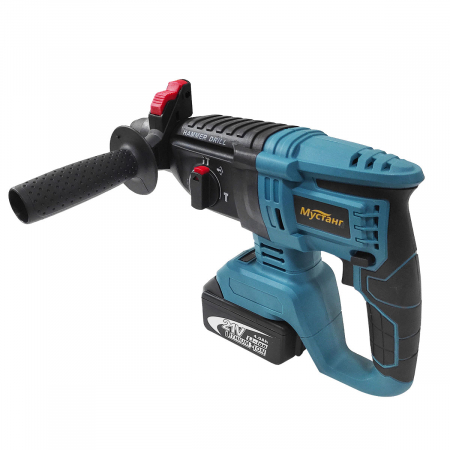 Ciocan rotopercutor cu 2 acumulatori , Mustang , 21 V , 4 AH , 1.9 J , 1150 RPM , 2 Mandrine , Model 2023 [3]