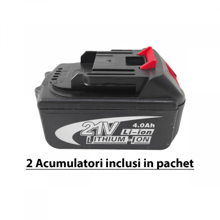 Ciocan rotopercutor cu 2 acumulatori , Mustang , 21 V , 4 AH , 1.9 J , 1150 RPM , 2 Mandrine , Model 2023 [14]