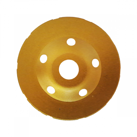 Disc diamantat 125 mm, cu segmente pentru slefuit suprafete beton, mozaic, marmura , Galben [2]