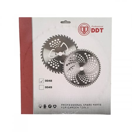 Disc motocoasa DDT, trimmer cu 40 de dinti intariti cu vidia nr 10, 255 mm [1]