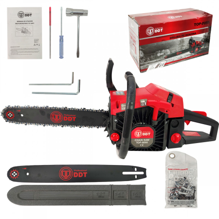 GRADINA - Drujba pe benzina , motor 2 Timpi , 2 lame + 2 lanturi , 4,8 cp putere , demaror magneziu Easy-Start