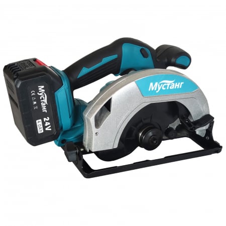 Fierastrau circular cu 2 acumulatori, DDT-MUSTANG, Model nou, disc 185 mm, 2 acumulatori 24 V, 4 Ah [3]
