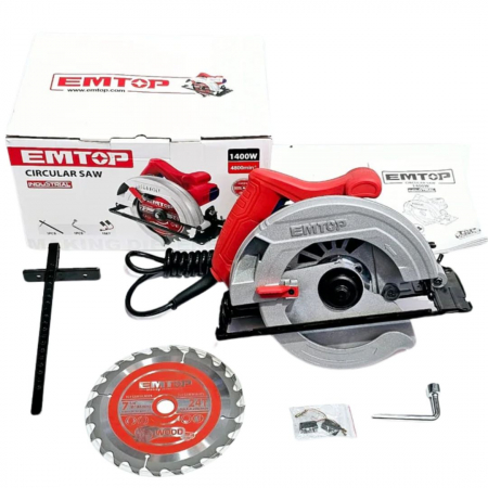 Fierastrau circular electric 1400W, 185mm - ECSW1852, EMTOP [6]