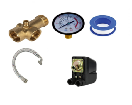 Kit complet sistem hidrofor Pompa submersibila, DDT, 4SKM-100, 1.5 kW, Inox + Alama, 3 m³/h, 120 m + Bazin inox 50 L + sistem premium complet [6]