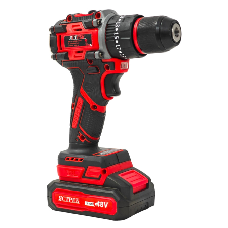 Mașină de găurit și înșurubat cu acumulator DDT JCTPEB HLP10-9002, Brushless, 48V, 2 acumulatori, cuplu reglabil, sistem autoblocaj,  valiză de transport [6]