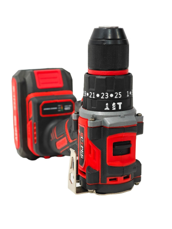 Mașină de găurit și înșurubat cu acumulator DDT JCTPEB HLP10-9002, Brushless, 48V, 2 acumulatori, cuplu reglabil, sistem autoblocaj,  valiză de transport [7]