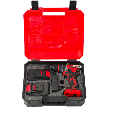 Mașină de găurit și înșurubat cu acumulator DDT JCTPEB HLP10-9002, Brushless, 48V, 2 acumulatori, cuplu reglabil, sistem autoblocaj,  valiză de transport [2]