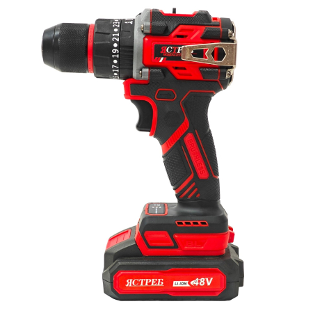 Mașină de găurit și înșurubat cu acumulator DDT JCTPEB HLP10-9002, Brushless, 48V, 2 acumulatori, cuplu reglabil, sistem autoblocaj,  valiză de transport [9]