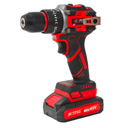 Mașină de găurit și înșurubat cu acumulator DDT JCTPEB HLP10-9002, Brushless, 48V, 2 acumulatori, cuplu reglabil, sistem autoblocaj,  valiză de transport [3]