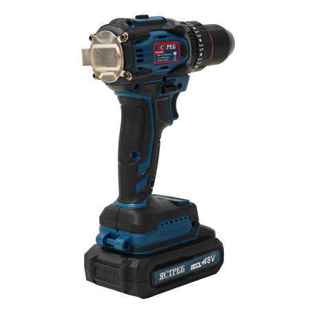 Mașină de găurit și înșurubat cu acumulator DDT JCTPEB HLP10-9002, Brushless, 48V, 2 acumulatori, cuplu reglabil, sistem autoblocaj,  valiză de transport [3]