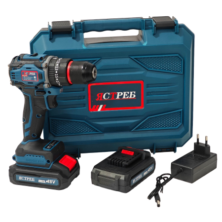 Masini de gaurit si insurubat - Mașină de găurit și înșurubat cu acumulator DDT JCTPEB HLP10-9002, Brushless, 48V, 2 acumulatori, cuplu reglabil, sistem autoblocaj,  valiză de transport