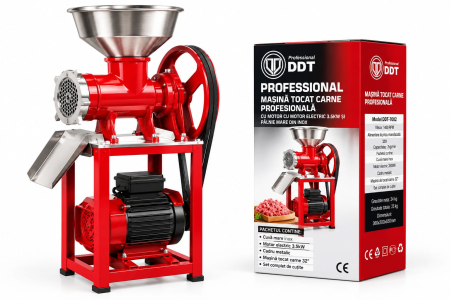 Masina de tocat carne profesionala DDT-7002, 3500W, 1400 RPM, 7 kg/min, cu masuta inclusa [0]