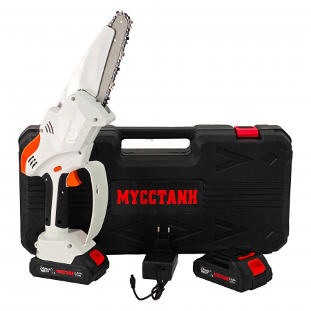 GRADINA - Mini drujba cu 2 acumulatori DDT-MUSTANGG, 21 V, 2 Ah, Model nou, Lama & Lant 6"