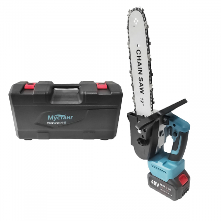 DRUJBA CU 2 ACUMULATORi , DDT , LAMA 12 " ( 34 CM ) , LANT 34 CM , 24 V , 2 AH , REZERVOR ULEI , POMPITA UNGERE , MODEL 2023 [2]
