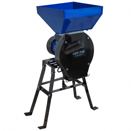 Moara electrica cu suport din metal pentru cereale si stiuleti, DDT-TOP,Cuva Mare, 20 ciocanele, motor 4.2 kw, 3000 rpm, 320 kg/h, 4 site de rezerva, bonus sac, surubelnita si perie. Buton on/off [2]
