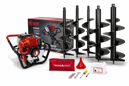 Motoburghie si Burghie - Motoburghiu foreza pamant, DDT 6 CP cu burghiu de 100/150/200/250/300 x 800 mm