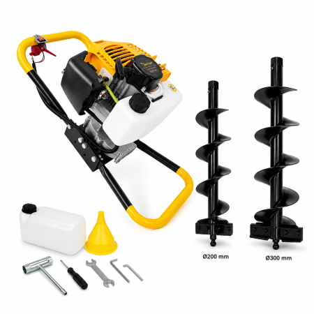 Scule și Unelte electrice - Motoburghiu pe benzină DDT 4CP + Burghie 200/300 mm