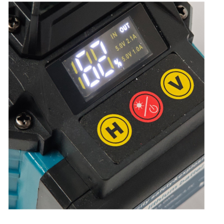 Nivelă laser profesională DDT-KRISTAL 16 linii 4D, verde, cu 2 acumulatori Li-Ion, telecomandă, trepied, suporturi și valiză de transport [5]