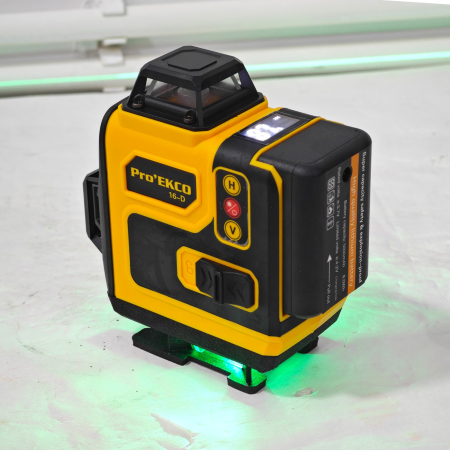 Nivelă Laser Verde  DDT Pro’EKKO 16-D – 4 x 360°, Kit Complet cu Trepied și Accesorii [8]