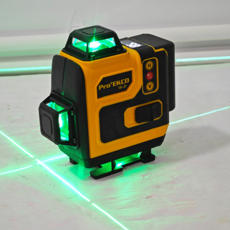 Nivelă Laser Verde  DDT Pro’EKKO 16-D – 4 x 360°, Kit Complet cu Trepied și Accesorii [6]