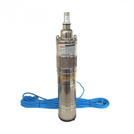 Pachet promo Pompa submersibila, DDT, QGD120, Inox complet, suruburi inox, sita protectie, 20 m cablu, 120 m, 3 m³/h + Prescontrol LS6 + supapa de sens si niplu [2]