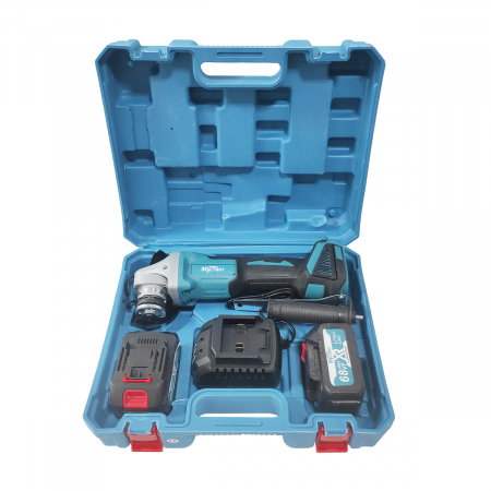 Polizor unghiular cu 2 acumulatori , Mustang , 24 V , 5 Ah , Diametru disc 125 mm , 9000 Rpm [2]