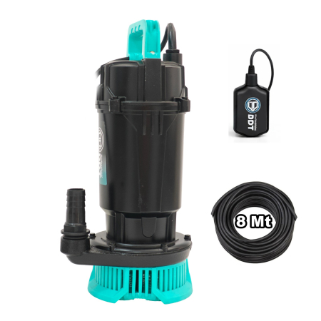 Pompa submersibila apa curata DDT cu plutitor  WQDS-0.6 – 0.75HP, 220V, debit 3 m³/h, bobinaj cupru masiv, refulare 25m [2]