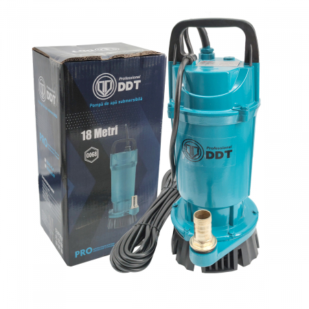 GRADINA - Pompa submersibila apa curata , DDT , QDXS-0,4F , 400 W , 1.5 m³/h , 2860 Rpm , 18 Metri