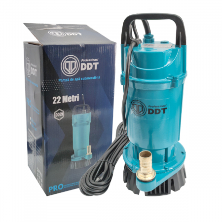 GRADINA - Pompa submersibila apa curata , DDT , QDXS-0,6F , 600 W , 3 m³/h , 2860 Rpm , 22 Metri