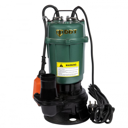 Pompa submersibila apa murdara, cu plutitor, fara tocator, DDT, WQD10, 2200 W+ Furtun pompieri 2 toli 20 m [1]