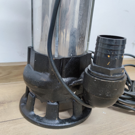 Pompa submersibila cu dublu tocator pentru apa murdara, DDT, V1500T, 1500 W, Inox + Furtun pompier, 20 metri, 2 toli - RESIGILATA [2]