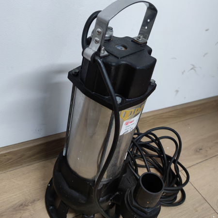 Pompa submersibila cu dublu tocator pentru apa murdara, DDT, V1500T, 1500 W, Inox + Furtun pompier, 20 metri, 2 toli - RESIGILATA [3]