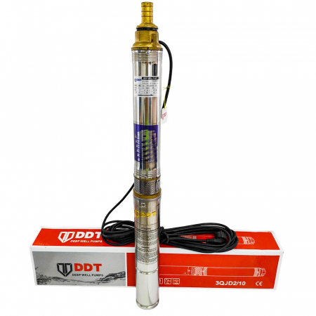 Resigilate - Pompa submersibila, DDT, 3QJD-1.1, 1.1 kW,  Inox, 75 mm diametru, 10 turbine - RESIGILATA