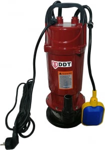 Pompe apa - Pompa submersibila cu plutitor, DDT, QDX20, 550 W, Rosu/Negru