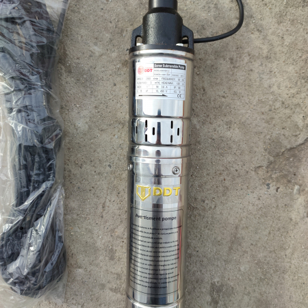 Pompa submersibila, DDT, QGD120 , 1.1 kW, Inox+Fonta, 20 m cablu, suruburi inox, 3 m³/h, 120 m RESIGILATA [2]
