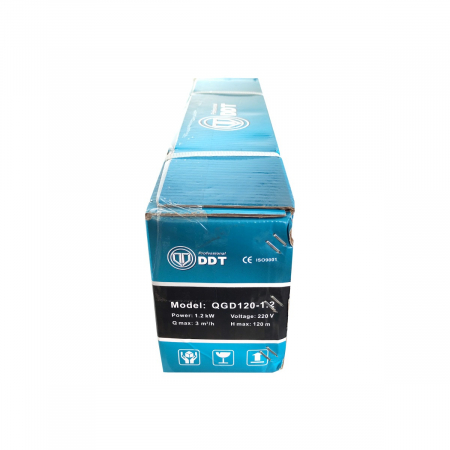 Pompa submersibila, DDT, QGD120, Inox complet, suruburi inox, sita protectie, 20 m cablu, 120 m, 3 m³/h -RESIGILATA [4]