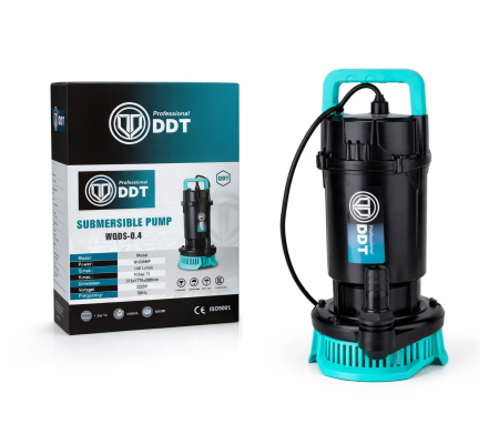 Pompe submersibile - Pompa submersibila apa curata DDT WQDS-0.4 – 0.5HP, 220V, debit 1.5 m³/h, bobinaj cupru masiv, refulare 18m