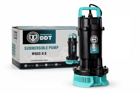 Pompe submersibile - Pompa submersibila apa curata DDT WQDS-0.8 – 1.0HP, 220V, debit 3 m³/h, bobinaj cupru masiv, refulare 35m