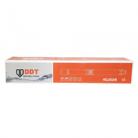 Pompa submersibila de adancime, DDT, 4QJD2-8, 1100 W, 8 turbine, Inox/Fonta - RESIGILATA [2]