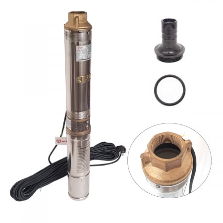 Pompe submersibile - Pompa submersibila de adancime, DDT, 4QJD2-8, 1500 W, 8 turbine, 7 mc/h , 25 metri cablu