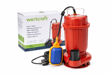 Pompe apa murdara - Pompa pentru apa murdara cu plutitor DDT-Wertcraft WQD10, 1.1 kW, 15 m