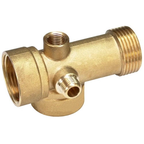 Accesorii pompe - Racord Din Alama Cu 5 Cai Pentru Hidrofor